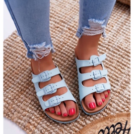 Damen Hausschuhe Hellblau Big Star DD274137 2