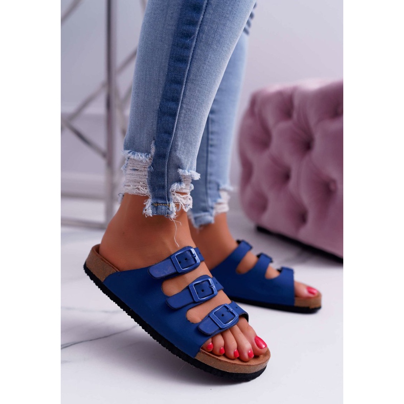 Damen Hausschuhe Marineblau Big Star DD274140 navy blau 1