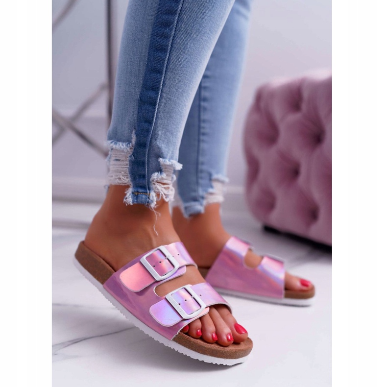 Damen Hausschuhe Lila Big Star DD274136 violett 1