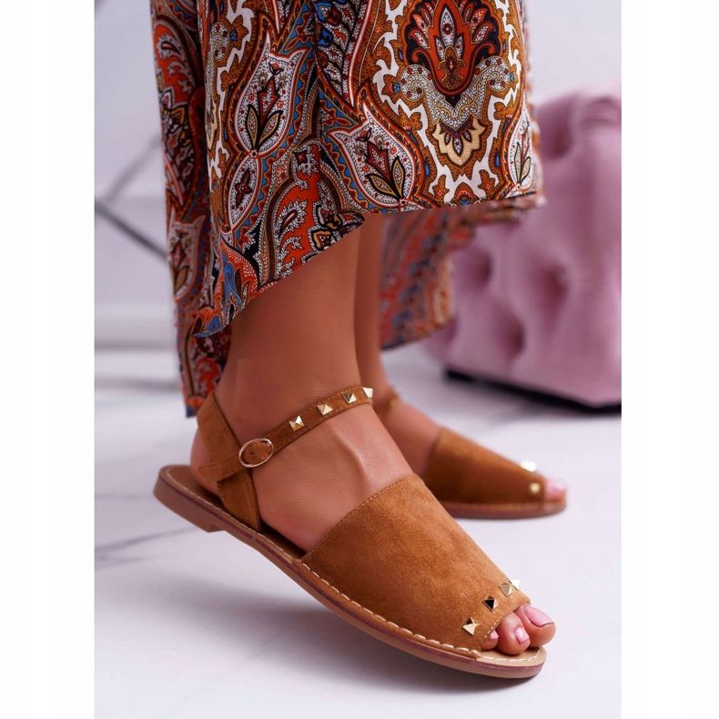 Damen Sandalen Lu Boo Wildleder Camel Silena braun 1