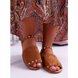 Damen Sandalen Lu Boo Wildleder Camel Silena braun 2