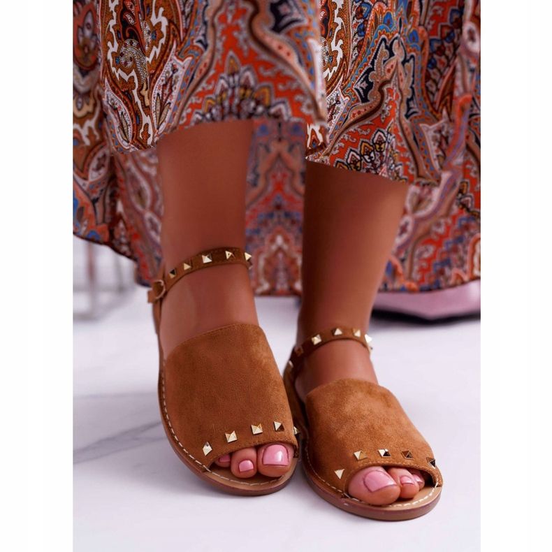 Damen Sandalen Lu Boo Wildleder Camel Silena braun 2