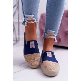 Damen Espadrilles Cross Jeans Marineblau DD2R4046 2