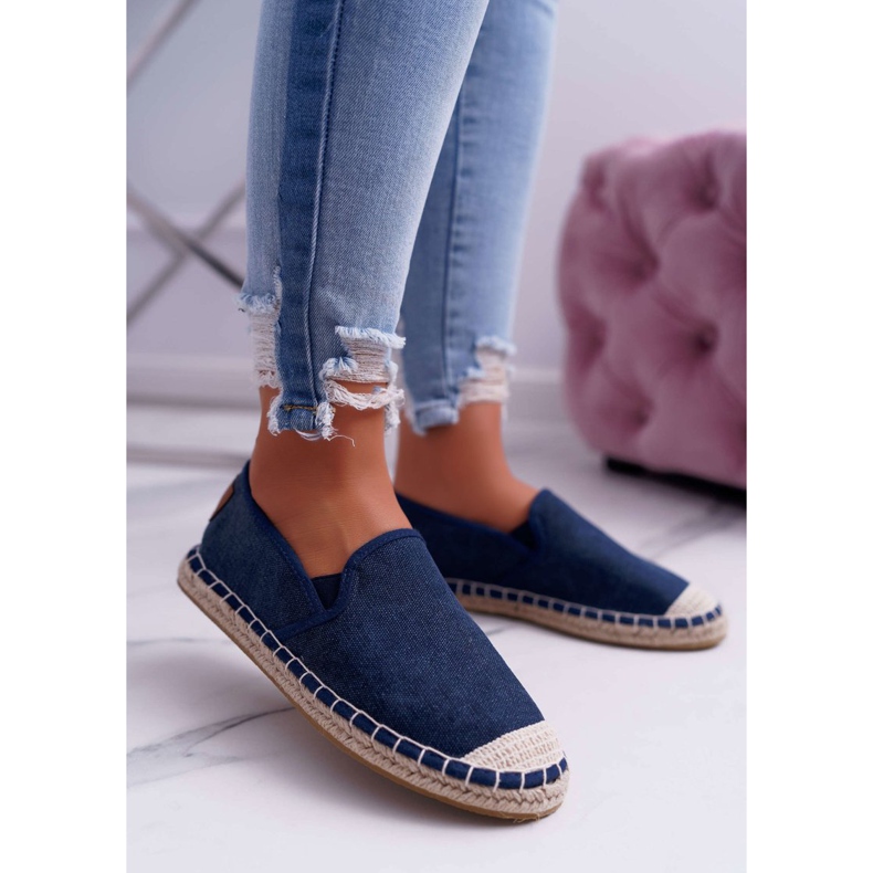 Damen Espadrilles Cross Jeans Marineblau DD2R4108 1