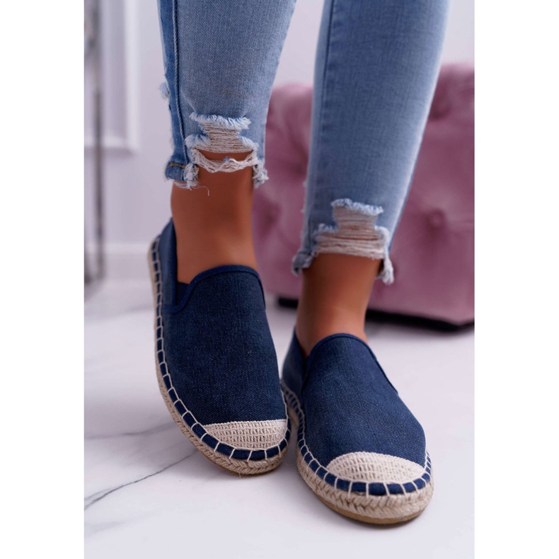 Damen Espadrilles Cross Jeans Marineblau DD2R4108 2