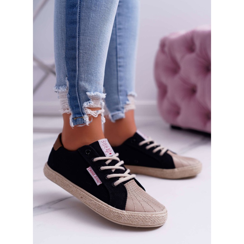 Damen Sneaker Cross Jeans Schwarz DD2R4093 1