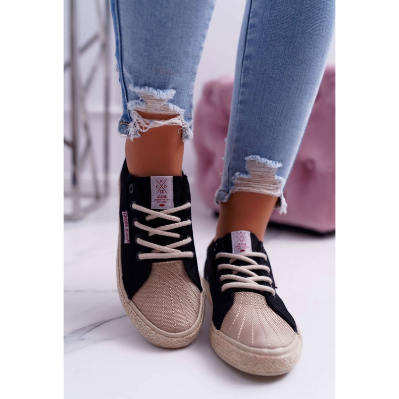 Damen Sneaker Cross Jeans Schwarz DD2R4093 2