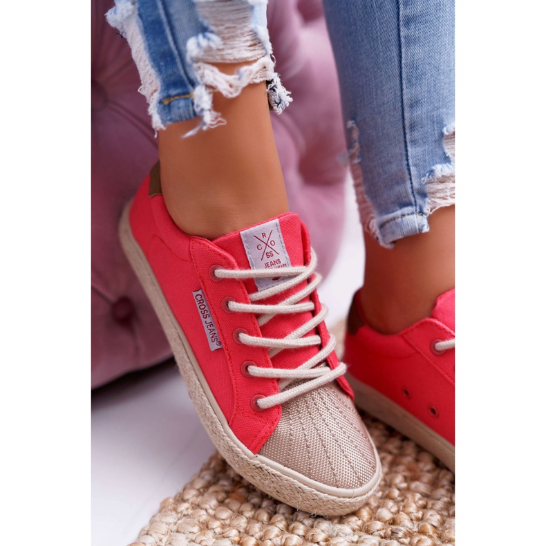 Damen Sneaker Cross Jeans Rosa DD2R4096 2