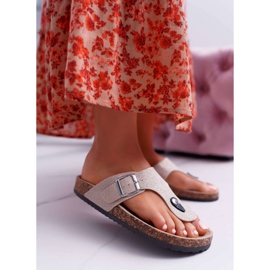 EVE Gold Baisan Flip-Flops für Damen mehrfarbig gelb 2