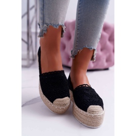 Schwarze Espadrilles aus Spitze für Damen Lovely Haven 2