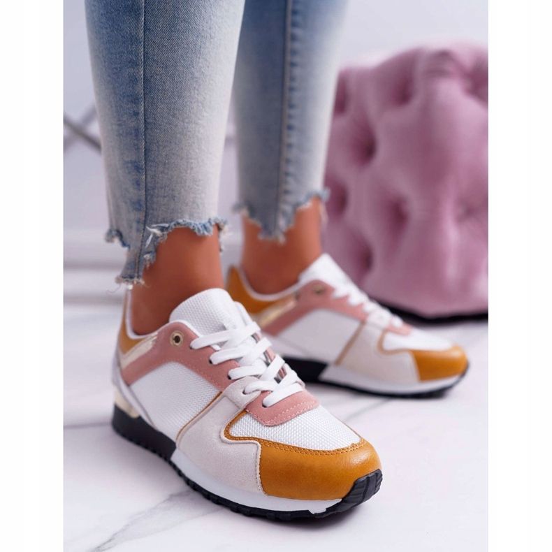 FJ1 Damen Sportschuhe Gelb Merido weiß mehrfarbig 1