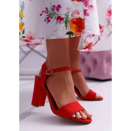 FRBS Damen Sandalen Wildleder Rot Baloo 1