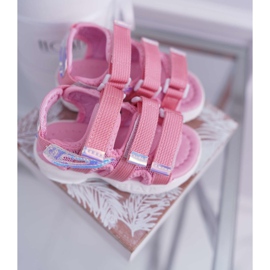 FRROCK Kindersandalen mit Klettverschluss für Mädchen Pink Kimmi rosa 1