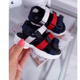 FRROCK Kinder Sandalen Mit Klettverschluss Für Mädchen Jungen Schwarz Fima 1