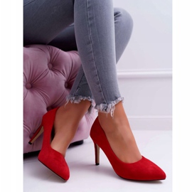 EVE Damen Stilettos Wildleder In Spitz Rot Kiss Me 2