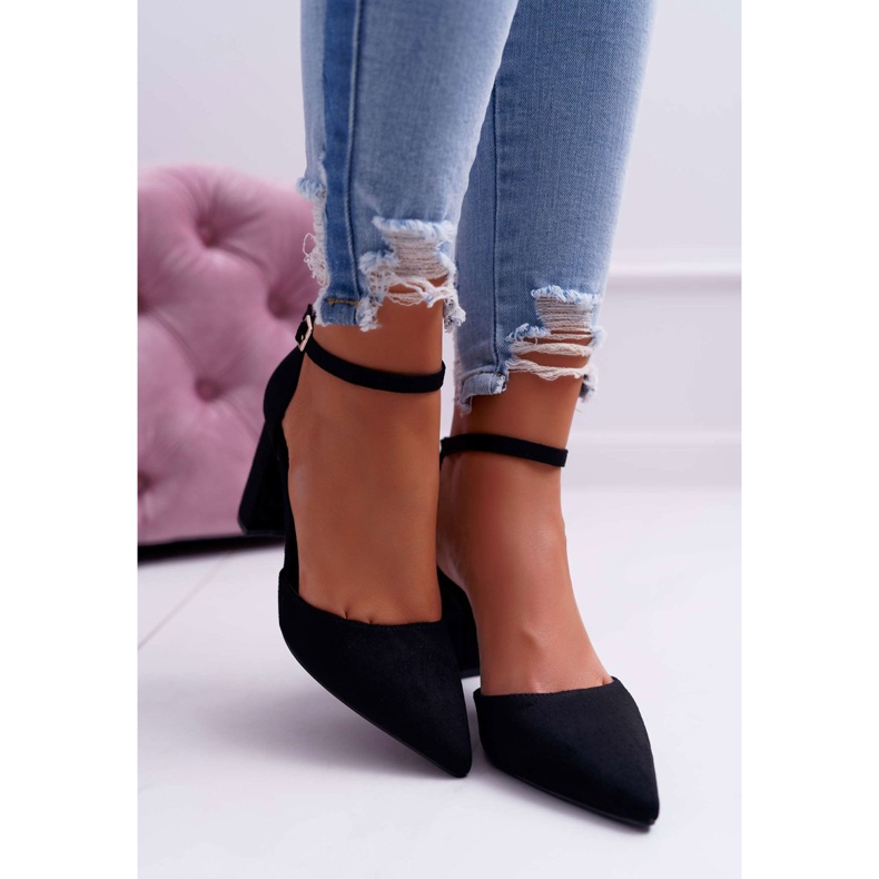 FRBS Damen Pumps mit Absatz Schwarz Grette 2