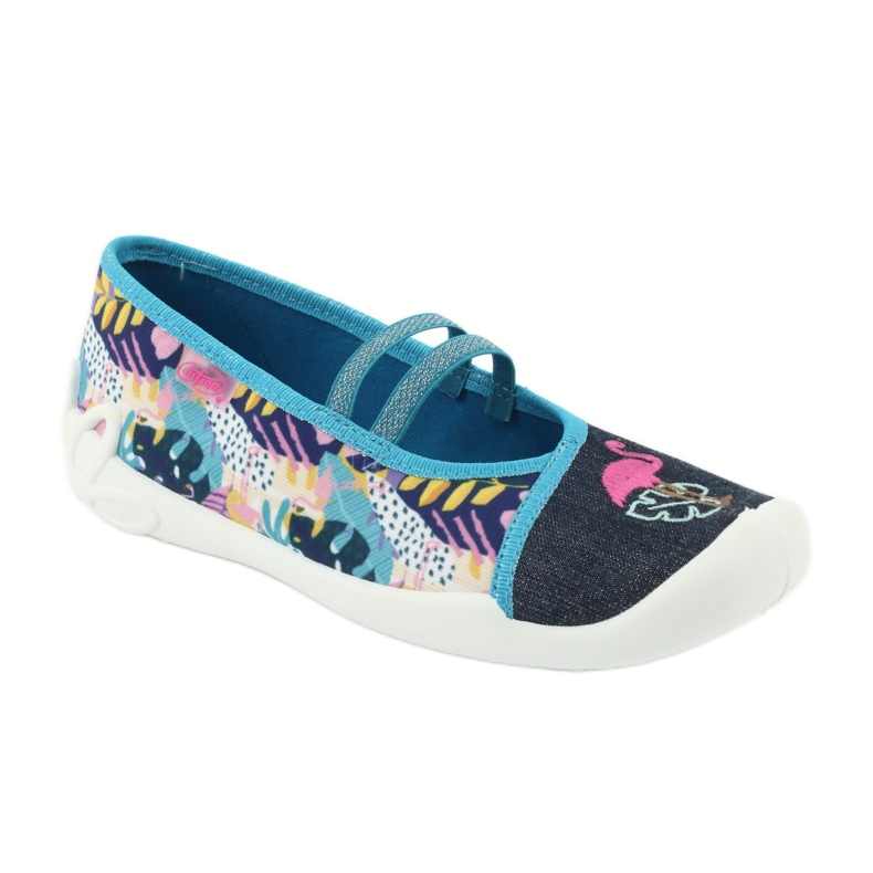 Befado Kinderschuhe 116Y270 blau rosa grau mehrfarbig 2