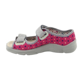 Befado Kinderschuhe 869X138 rosa grau 2