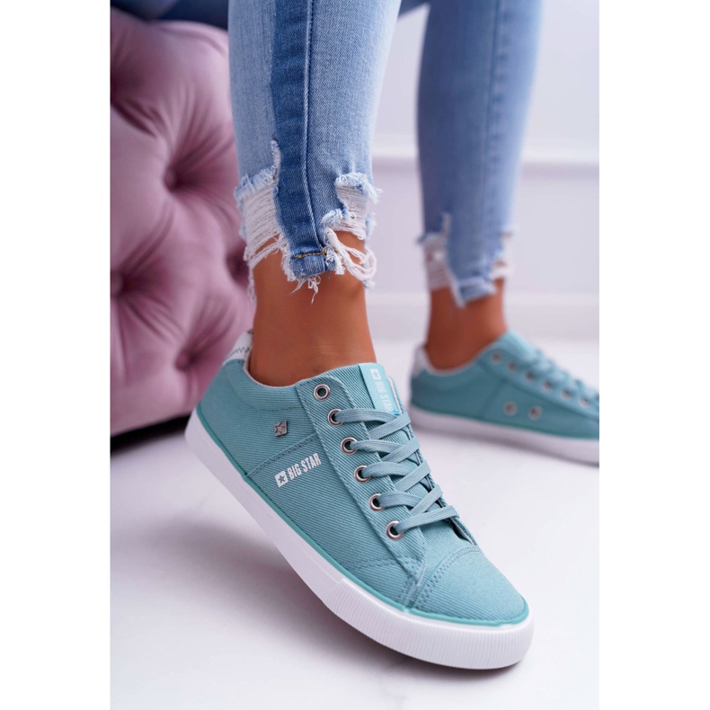 Damen Sneaker Big Star Mint DD274351 grün 1