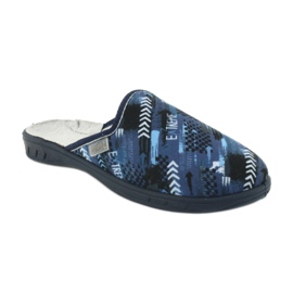 Befado farbige Kinderschuhe 707Y402 schwarz navy blau blau 1