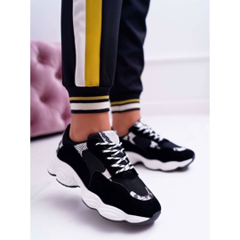 NFR Damen Sportschuhe Wildleder Schwarz Schlangenhaut Lollipop grau 2