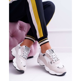 NFR Damen Sportschuhe Wildleder Weiß Schlangenhaut Lollipop grau 1