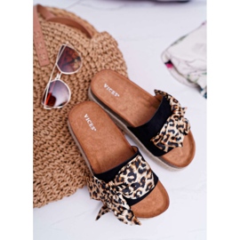 Damenhausschuhe Vices Black Leopard 6275 schwarz 1