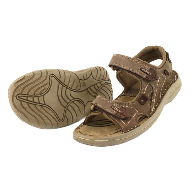 Riko 552 Komfort-Sandalen für Herren beige 3