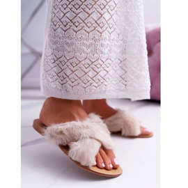 Damen Hausschuhe mit Fell Lu Boo Weiß Pimmer 1