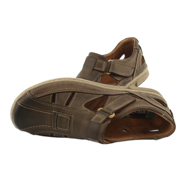 Riko 458 Komfort-Sandalen für Herren khaki 5