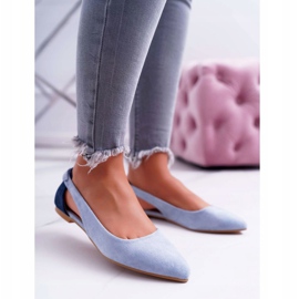 Lu Boo Ballerina In Spitz Blau Wildleder Besser 1