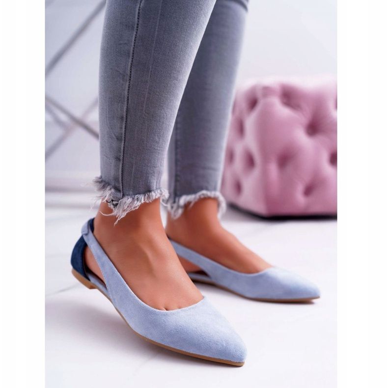 Lu Boo Ballerina In Spitz Blau Wildleder Besser 1