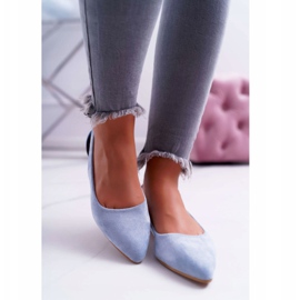 Lu Boo Ballerina In Spitz Blau Wildleder Besser 2