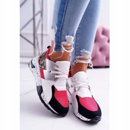 Damen Sportschuhe Lu Boo mit Leopardenmuster Weiß Malibu mehrfarbig 2