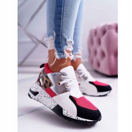 Damen Sportschuhe Lu Boo mit Leopardenmuster Weiß Malibu mehrfarbig 1