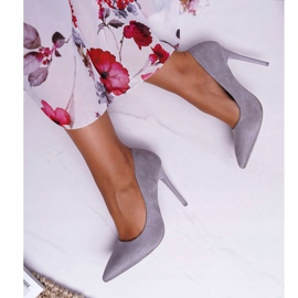 PS1 Wildleder graue Yanna Stilettos für Damen 2