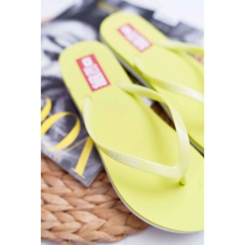 Damen Hausschuhe Flip-Flops Big Star Neon Lime AA274A129 grün 2