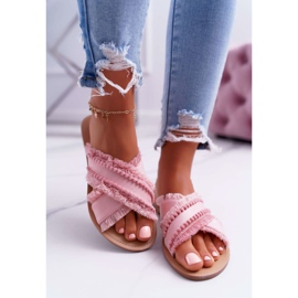 Damen Material Hausschuhe Vices 7269 Pink Jamen rosa 2