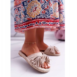 Beige Boho Vices 8458 Hausschuhe für Damen 1