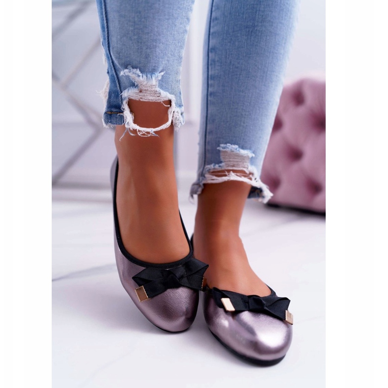 EVE Elegante Damen Ballerinas Graphite LaDonna mehrfarbig grau 2