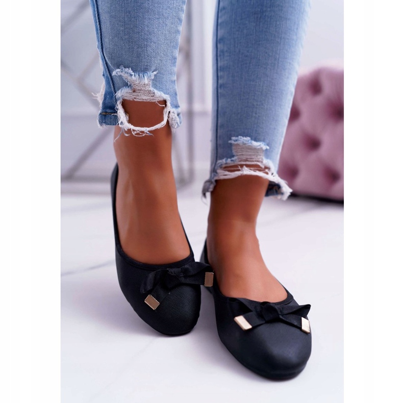 EVE Elegante schwarze Ballerinas für Damen LaDonna 2