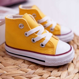 FRROCK Klassisch hohe gelbe Filemon Sneakers für Kinder 1