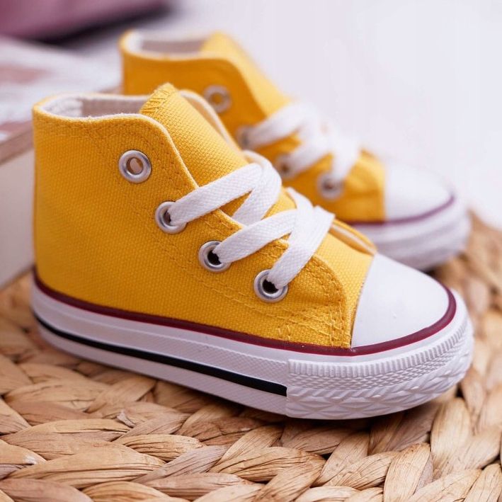 FRROCK Klassisch hohe gelbe Filemon Sneakers für Kinder 1