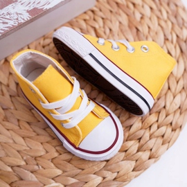 FRROCK Klassisch hohe gelbe Filemon Sneakers für Kinder 2