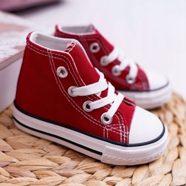 FRROCK Klassisch hohe Sneakers für Kinder Rot Filemon 1