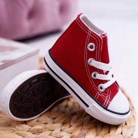 FRROCK Klassisch hohe Sneakers für Kinder Rot Filemon 2