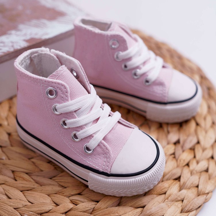 FRROCK Klassisch hohe Filemon Sneakers für Kinder in Rosa 2