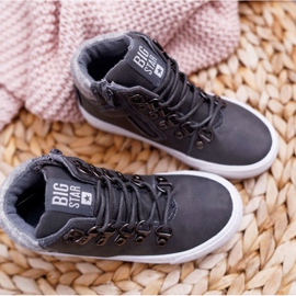 Kinder Jungenschuhe Sneakers Big Star Grau EE374040 2