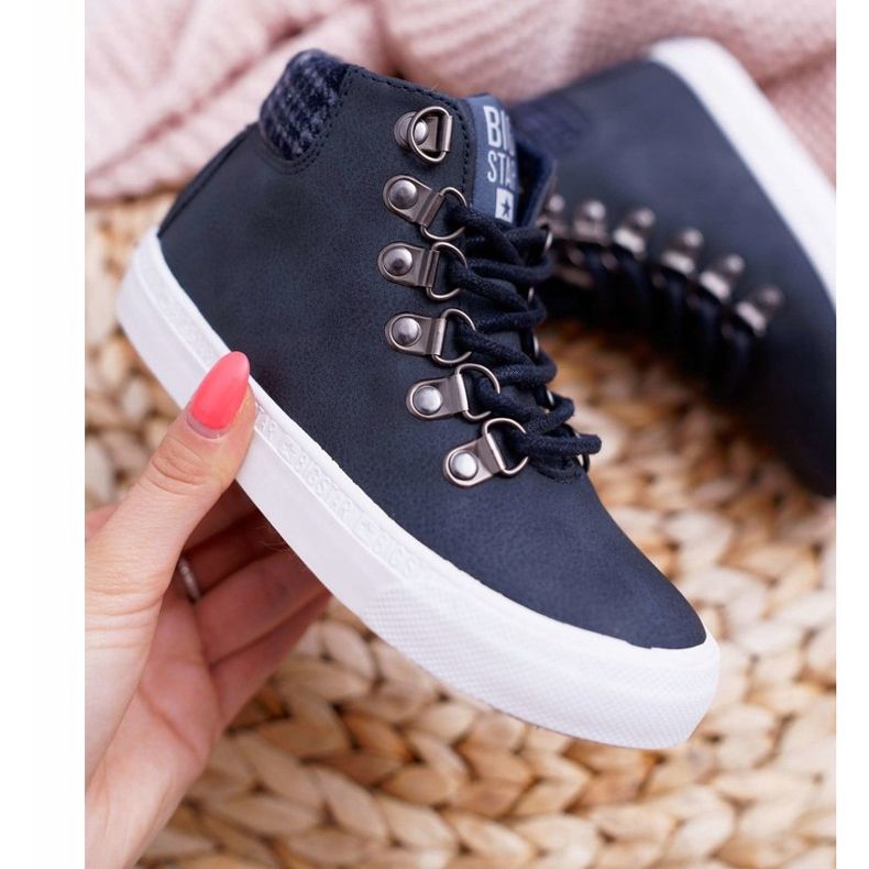 Kinder Jungen Sneaker Big Star Marineblau EE374038 navy blau 2