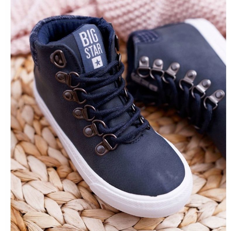 Kinder Jungen Sneaker Big Star Marineblau EE374038 navy blau 1